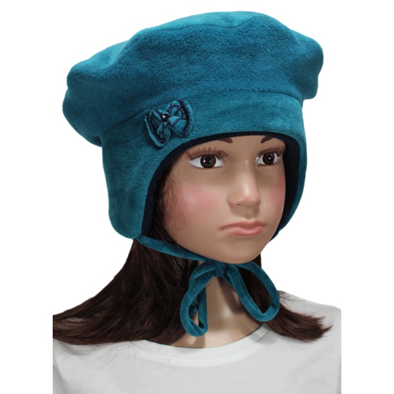 Gemo accessoires fille beret fille avec motif chat brode et en relief bleu  accessoires bebe